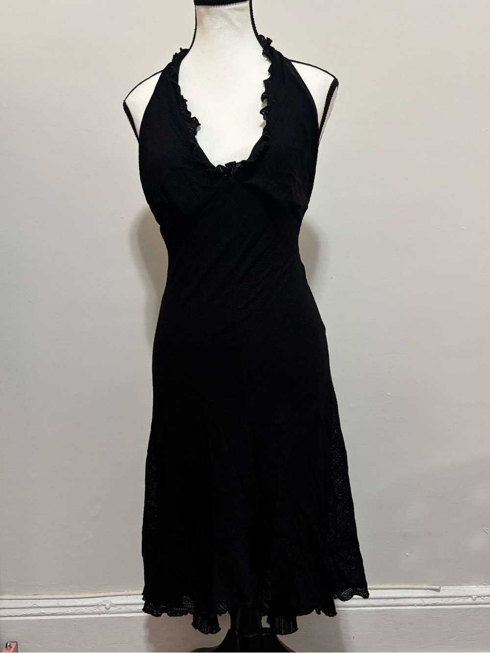 halter lace vintage dress